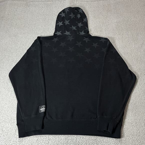 Famous Stars & Straps Hoodie Mens XL Vintage Y2K Sweatshirt Pullover AOP - Picture 9 of 16